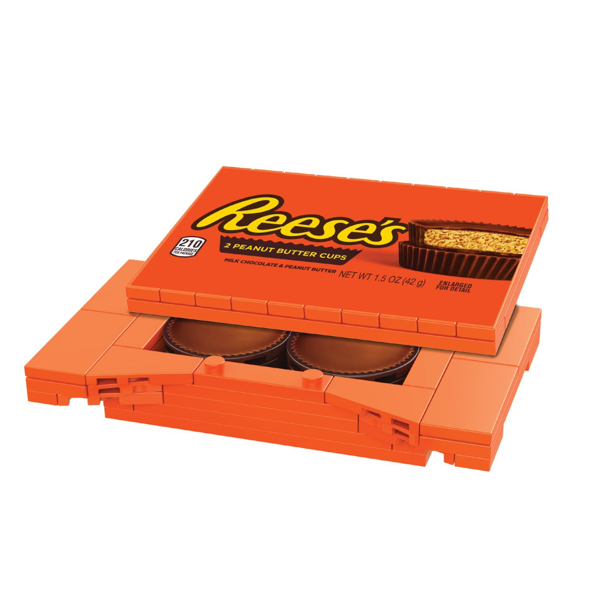 Snap & Switch Reese's Peanut Butter Cup Set - Buildable Candy Bar for Creative Play and Fun - Ages: 6+