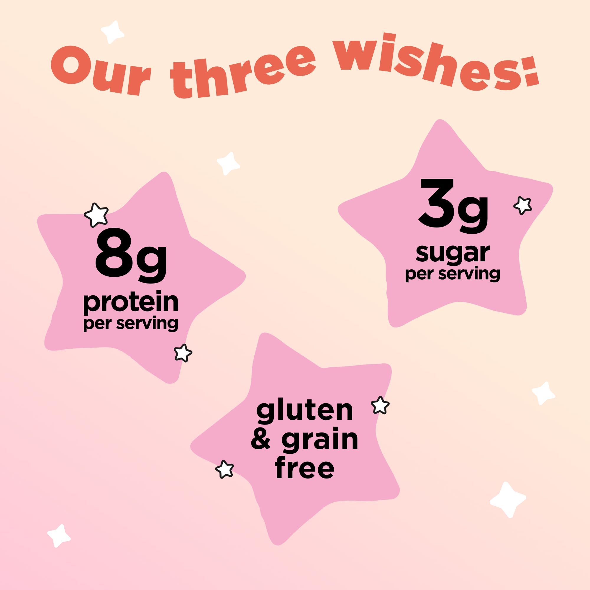 Three Wishes Grain-Free Protein Breakfast Cereal, 8g Protein and 3g Fiber - Healthy, Low-Sugar Breakfast Cereal, Gluten Free, Vegan-Friendly, Non-GMO