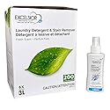 Excelsior HE Laundry Detergent Liquid Fresh Scent Concentrated 200 Loads 3 Liter With Natural Stain Remover, High Efficiency Washing Detergent Laundry