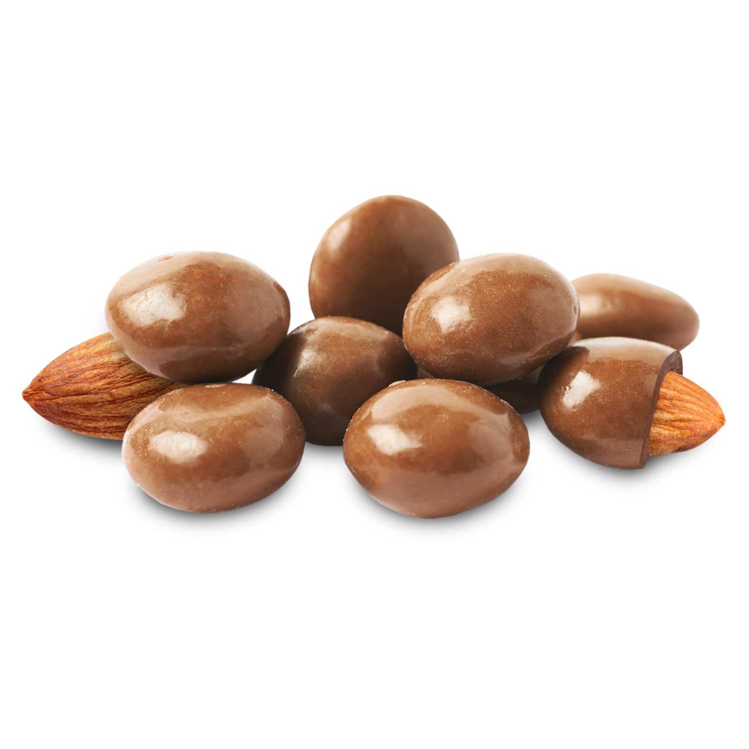 Milk Chocolate Covered Almonds | 15 Oz Bag | Roasted Chocolate Covered Nuts | Creamy & Crunchy Snack Nuts | Office Candy, Gourmet Party Favor & Gift