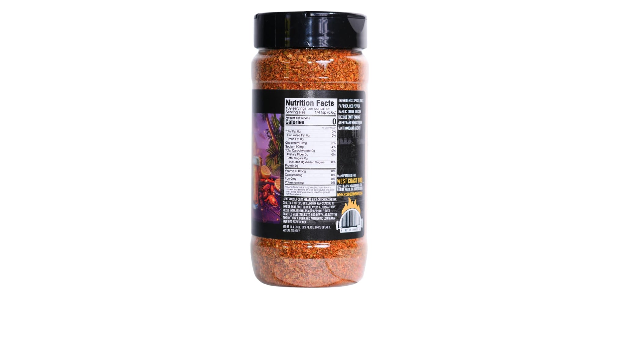 West Coast BBQ Co. Cajun Blend Seasoning, 8 oz