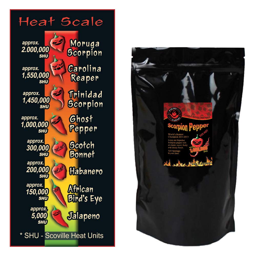 Red Scorpion Butch -T Pepper Powder by Magic Plant, 1 Lb Bulk - 1.2M+ SHUs - Extreme Heat, Sweet & Fruity Flavor - Natural, Non-GMO Gourmet Fine