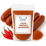 Dobesh Cajun Sausage Seasoning Mix with Cure, Authentic Louisiana Style Spice Blend for Homemade Smoked Sausage and Andouille, Great for Pork, Beef