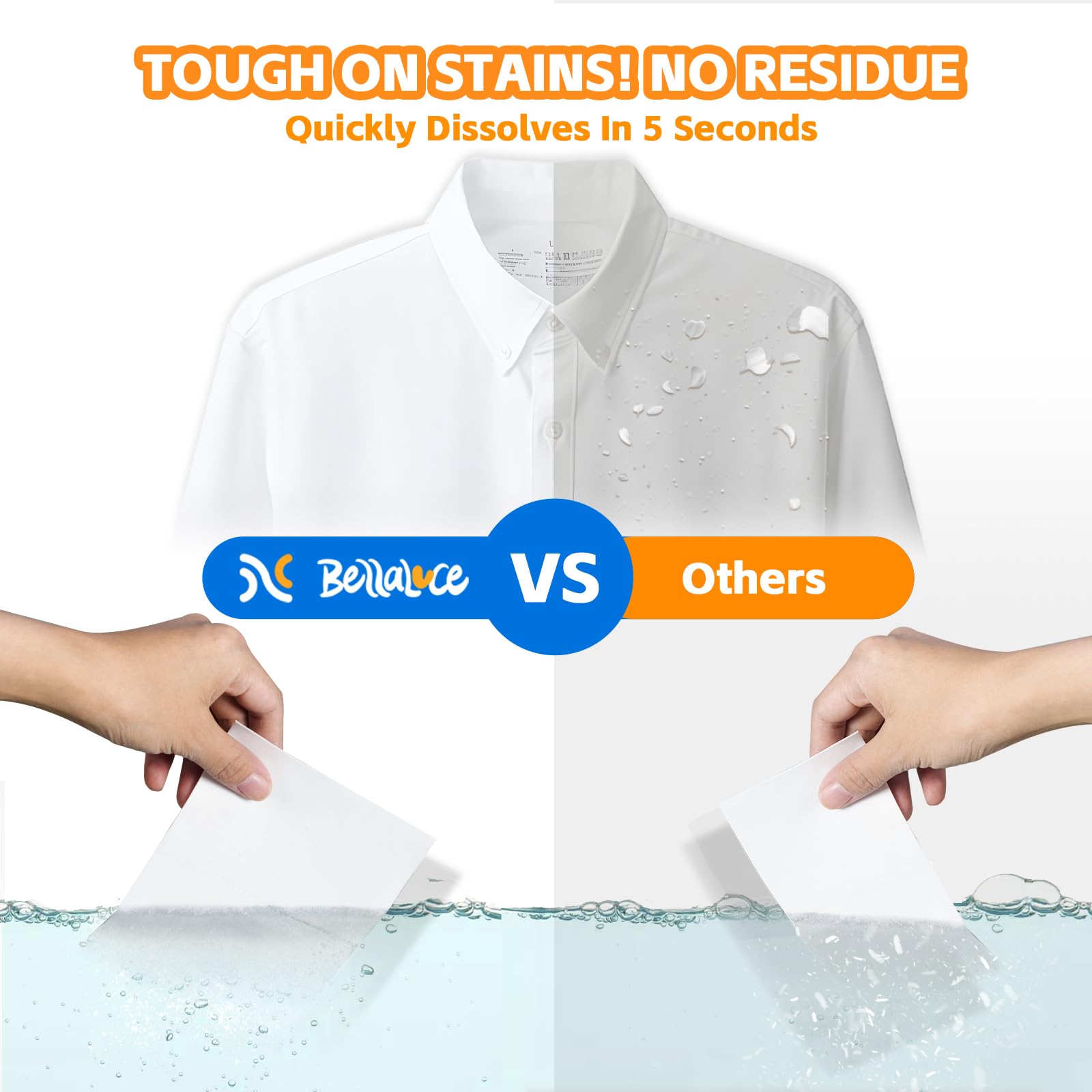 BellaLuce Laundry Detergent Sheets - Laundry Sheets, 400 Loads, Eco-Friendly, Plastic-Free, Fresh Linen Scent, Space Saving, Fast Dissolve