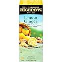 Bigelow Lemon Ginger Herbal Tea Bags 28-Count Box (Pack of 1) Lemon Ginger Tea Bags Herbal Tea All Natural Gluten Free