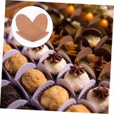 Alipis 50Pcs Environment-friendly Chocolate Compartment Trays Paper Wrapping Bases for Truffle Packaging Candy Holder Liners Separate Dessert Candy