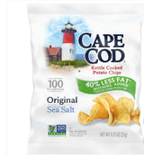 Cape Cod Kettle Cooked Potato Chips, Original, 0.75 oz, 24 ct