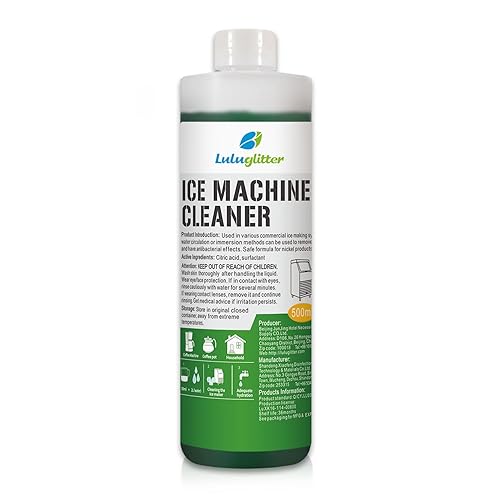 LULUGLITTER Ice Machine Cleaner and Descaler 16 fl oz - Ice Maker Cleaner and Descaler - Compatible with All Major Brands (Scotsman, KitchenAid