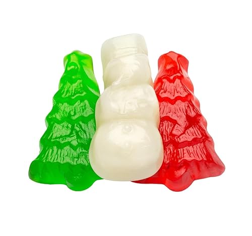 Kauffman Orchards Gummi Trees and Snowmen, 1 Pound Bag (Pack of 3)
