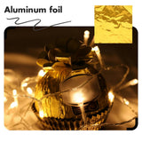 HOLIDYOYO 200pcs Square Foil Candy Wrappers Elegant Gold Wrapping Paper for Chocolates Square Sweets Paper Candies Packaging