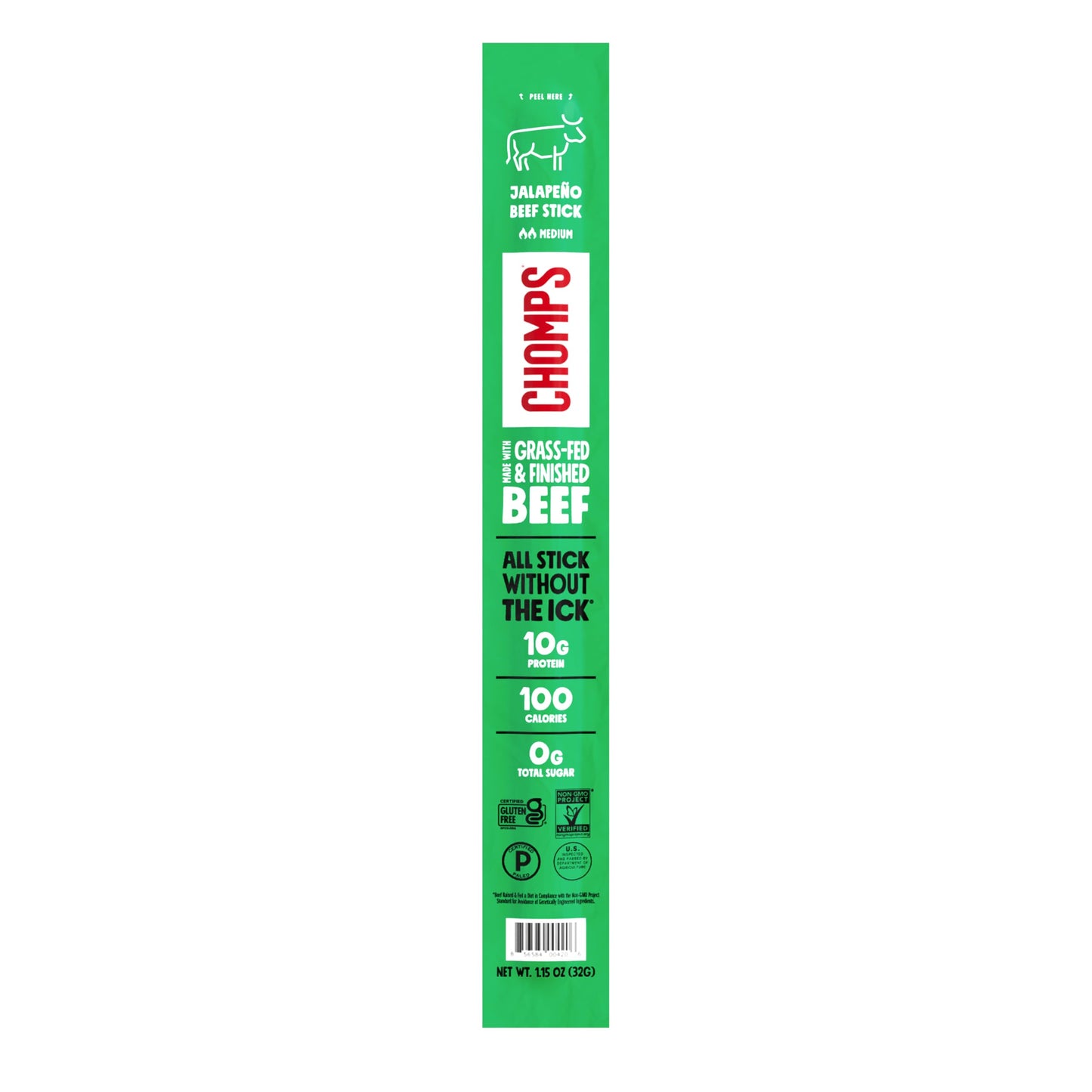 Chomps Beef Stick Jalapeno 1.15 OZ