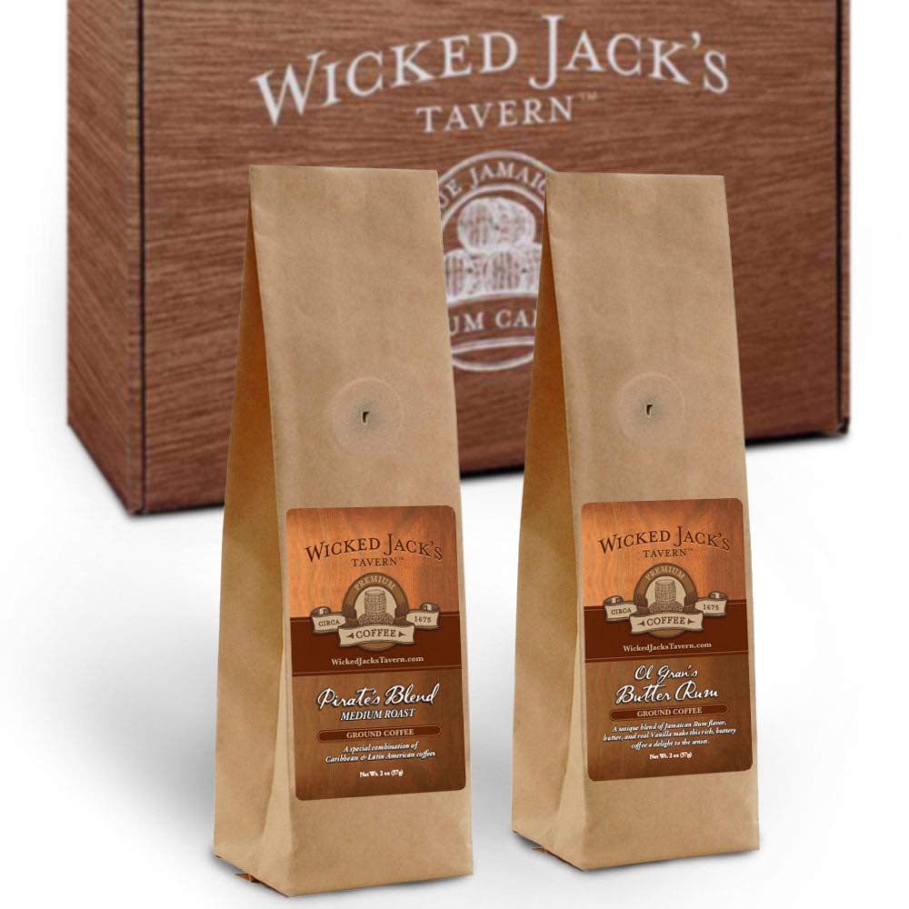 Wicked Jack's Tavern, Plunder Pack,3 Rum Cakes and 2 pots of coffee| Birthday Gifts, Thank You Gifts, or Gourmet Gift Baskets | Cakes For Delivery |