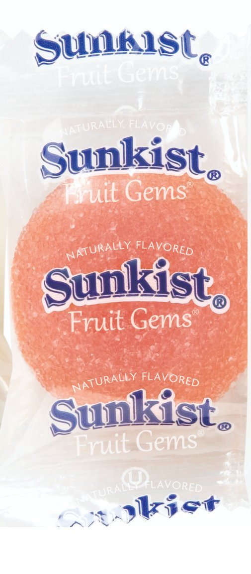 Sunkist Fruit Gems Soft Candy, Assorted Natural Flavors, 10.5-oz, 6 Pack