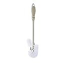 Superio Toilet Brush, Toilet Bowl Cleaning System with Scrubbing Wand, Under Rim Lip Brush for Bathroom