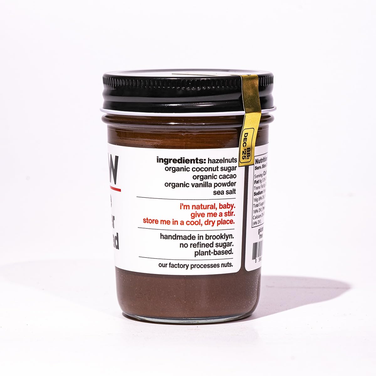 Fine & Raw Chocolate Hazelnut Butter Spread 8 Ounce - Clean Ingredients, Vegan, and Organic Chocolate Hazelnut Spread, Healthy Chocolate Hazelnut