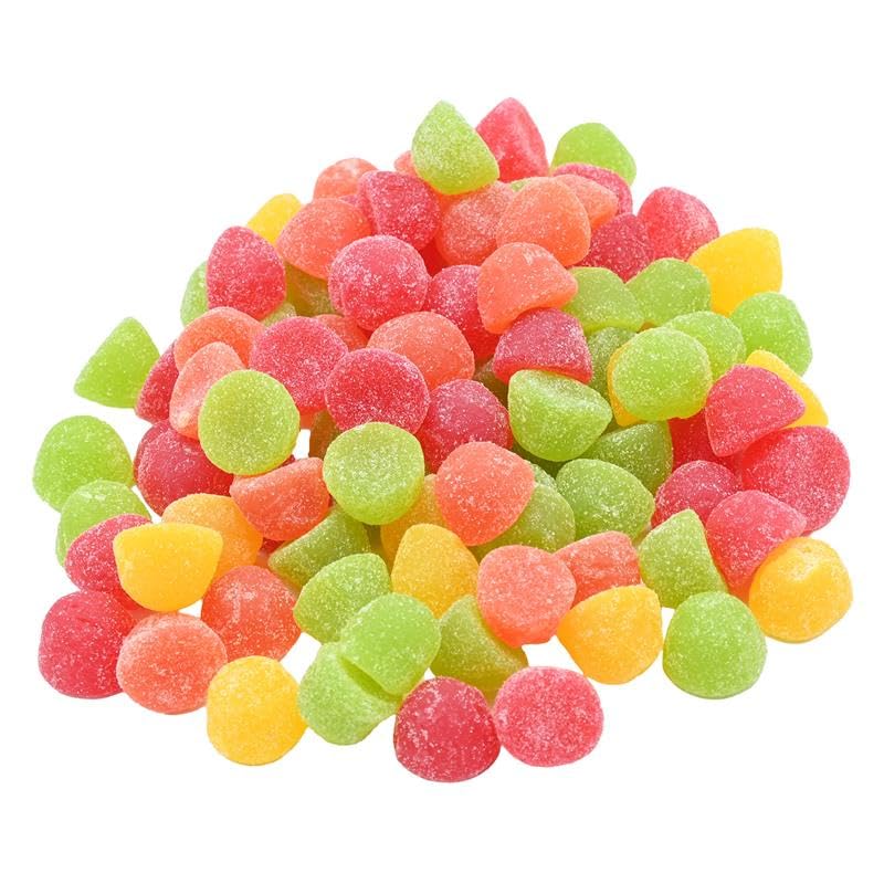 Candy Retailer Gum Drops, Assorted Fruit Flavors, Sugar Coated Gummy Candy (2 Pounds)