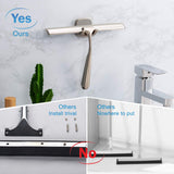 xinTTree Shower Squeegee Squeegee for Shower Glass Door Bathroom Windows Kitchen Mirror and car Glass Most Practical 10 inch Durable Handle Silver