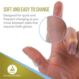 Dynarex Safe-Touch Vinyl Disposable Exam Gloves, Powder-Free, Food Safety and Compliance, Ambidextrous, Clear, Small, 1 Case - 10 Boxes of 100 Gloves