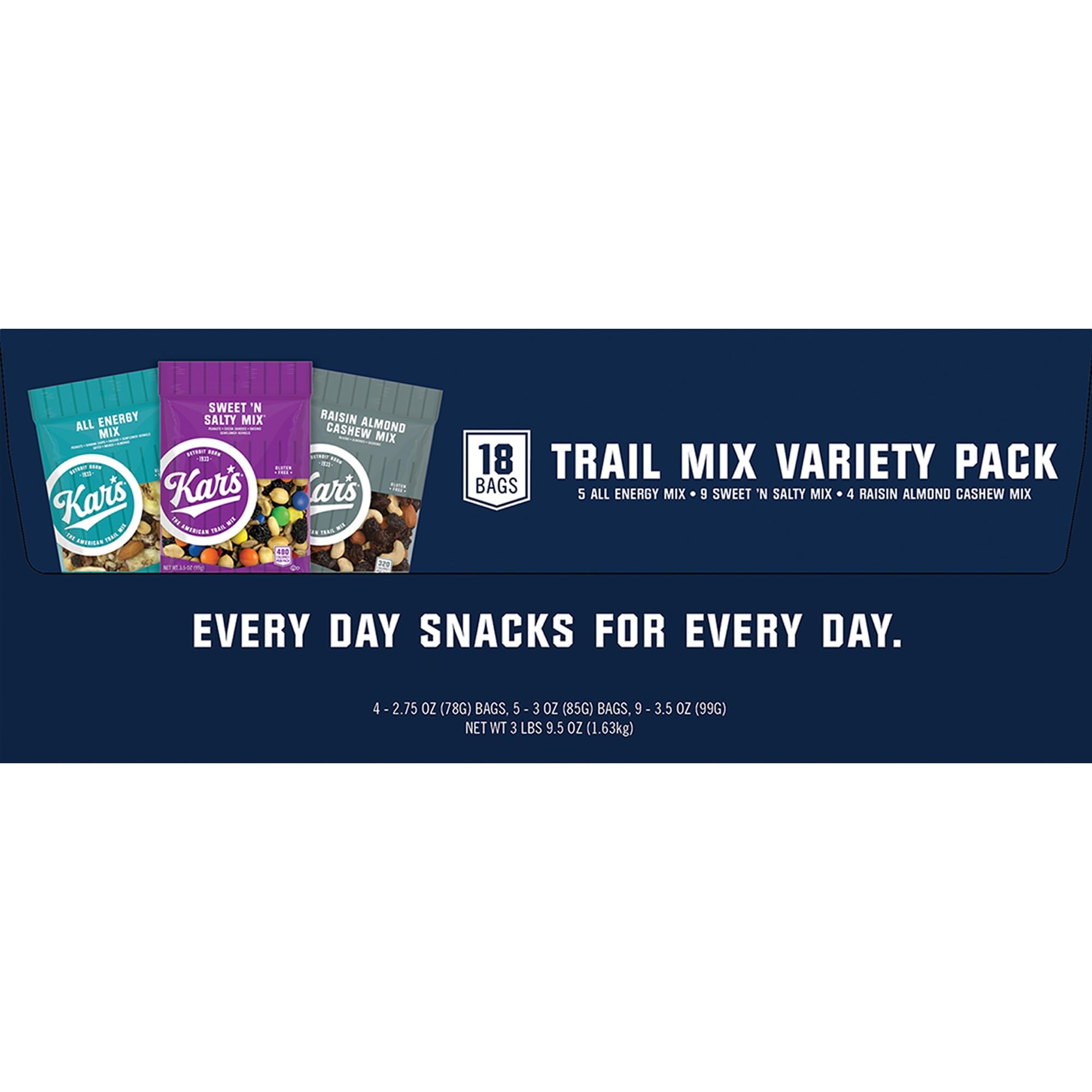 Kar's Nut And Fruit Variety Pack, Box Of 18 Bags