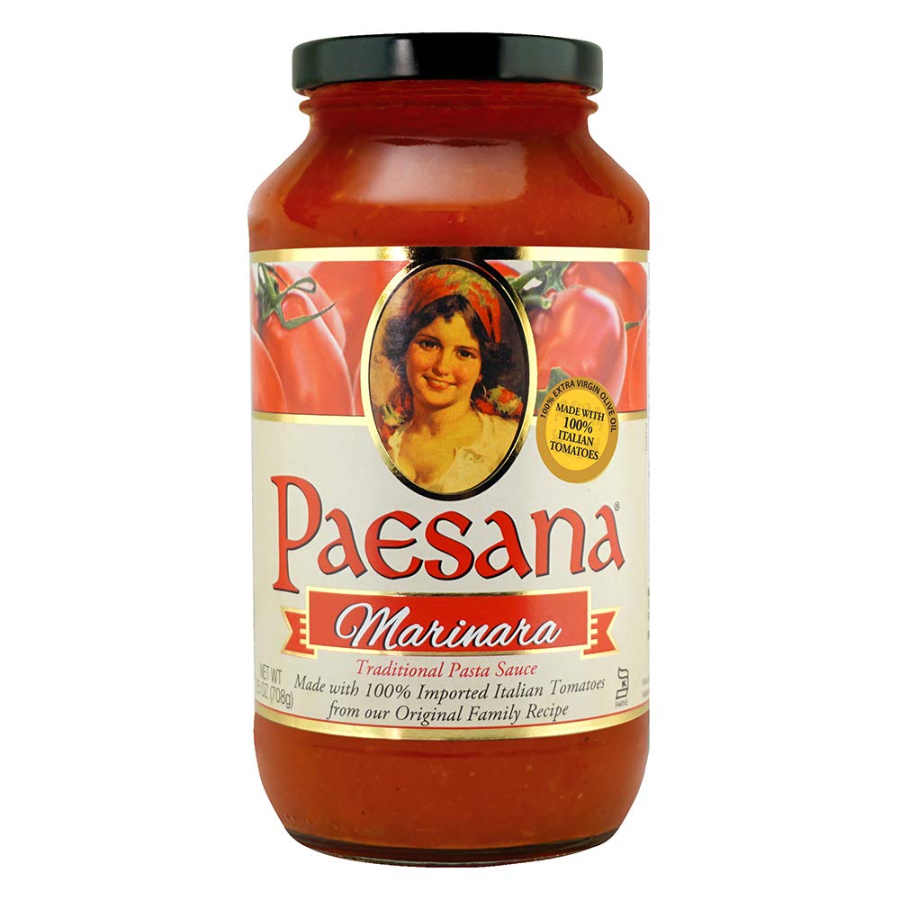 Paesana All Natural Marinara Sauce, 25 Ounce - 6 per case.
