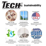 TECH Stain Remover, 24 oz Spray Bottle, 6 Pack, For Carpet, Clothes, Upholstery, and Other Fabrics