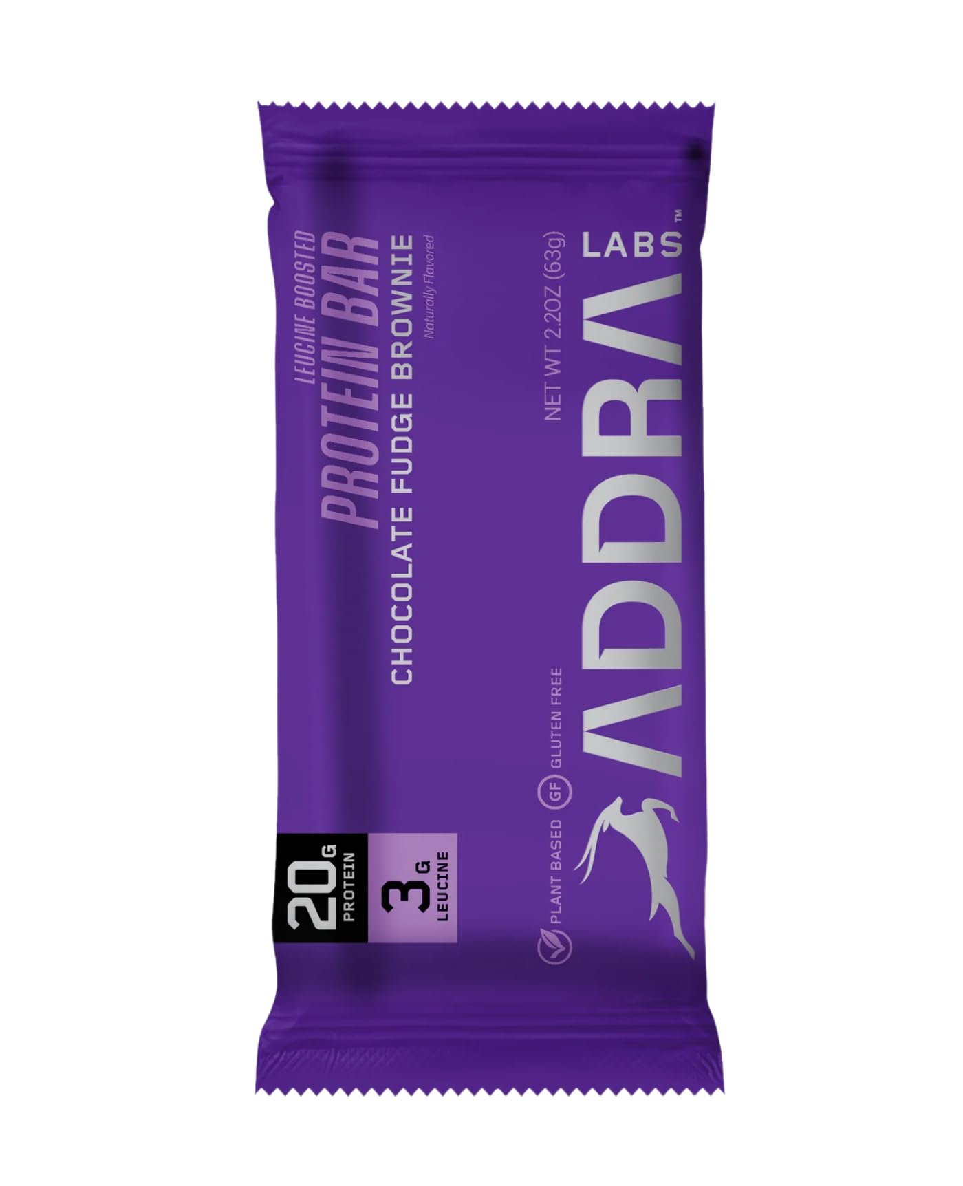 ADDRA Endurance Protein Bar - 20g Plant Protein + 3g Leucine | Vegan, Low Sugar, Gluten-Free, BCAA Recovery Nutrition Snack for Runners, Cyclists