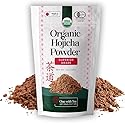 One With Tea Organic Hojicha Powder, Roasted Japanese Green Tea Powder, Stone Ground, Low Caffeine, Smooth & Toasty Flavor, Made in Japan, 1 oz (30g)