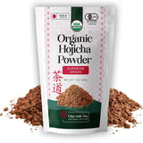 One With Tea Organic Hojicha Powder, Roasted Japanese Green Tea Powder, Stone Ground, Low Caffeine, Smooth & Toasty Flavor, Made in Japan, 1 oz (30g)