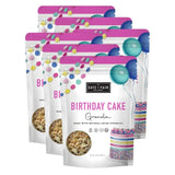 Safe And Fair Food Company Granola Birthday Cake 12 oz - Granola Mix - Organic Cereal - Kind Granola-Cereal Alternative - Pack of 6