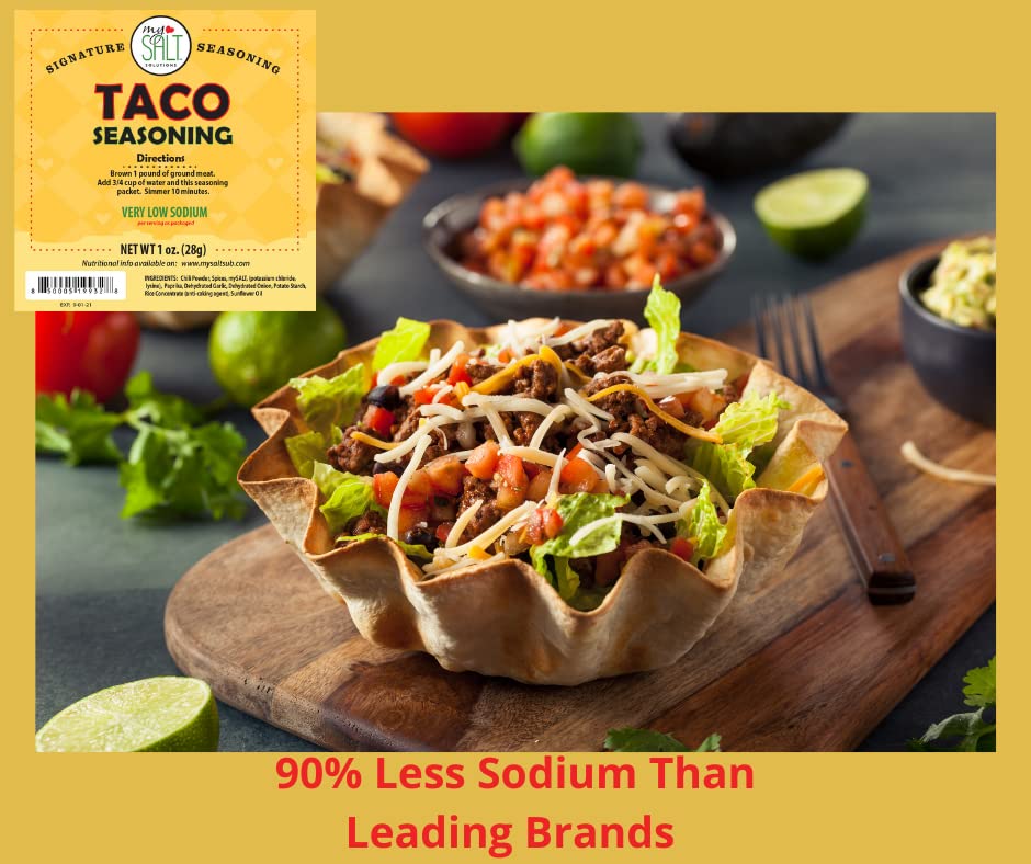 MySALT Dinner Seasoning Mixes - 4 Pack: Spaghetti, Chili, Sloppy Joe, and Taco - Easy Meals, Sodium-Free Mixes. Flavor First. Salt Optional.
