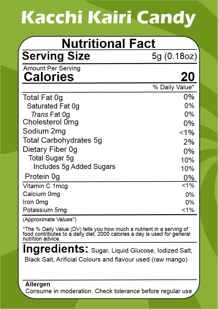 SMIBZE Natural Kacchi Kairi Candy 250 GM (Pack of 1) SMIBZE