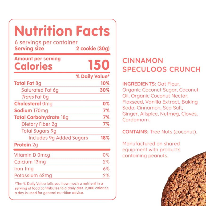 Maxine's Heavenly Crispy Cinnamon Cookies | Low Carb, Low Sugar, Vegan Snacks, Plant Based Snack, Kosher, Gluten Free Snack - Healthy Snacks | 2 Pack