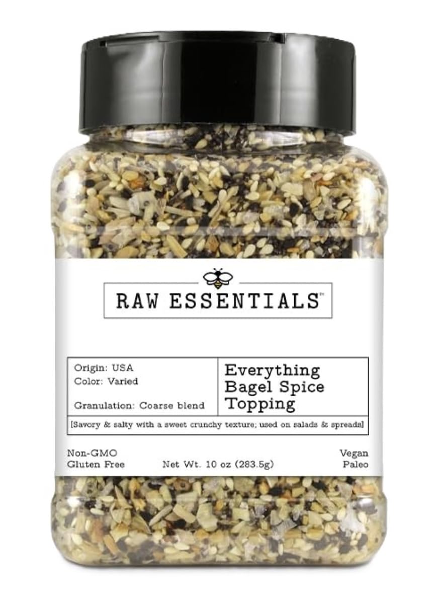 Raw Essentials Everything Bagel Seasoning, 10 oz Bottle