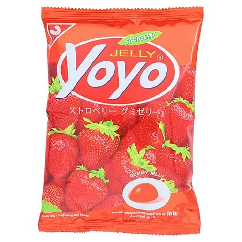 YOYO, Gummy Jelly, Strawberry Favor, 80 g
