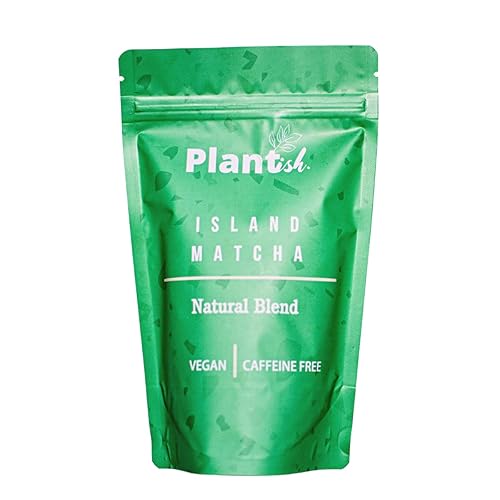 Plantish by Jm - Island Matcha | Soursop & Guava Leaves Herbal Tea Blend Organic Kitchen Spice to Make Ideal 4.0 Ounce