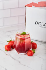 Pomona Organic Strawberry Juice (Pack of 12), Cold Pressed USDA Organic Juices with 100% Strawberries, No Added Sugar, Not From Concentrate, Vegan