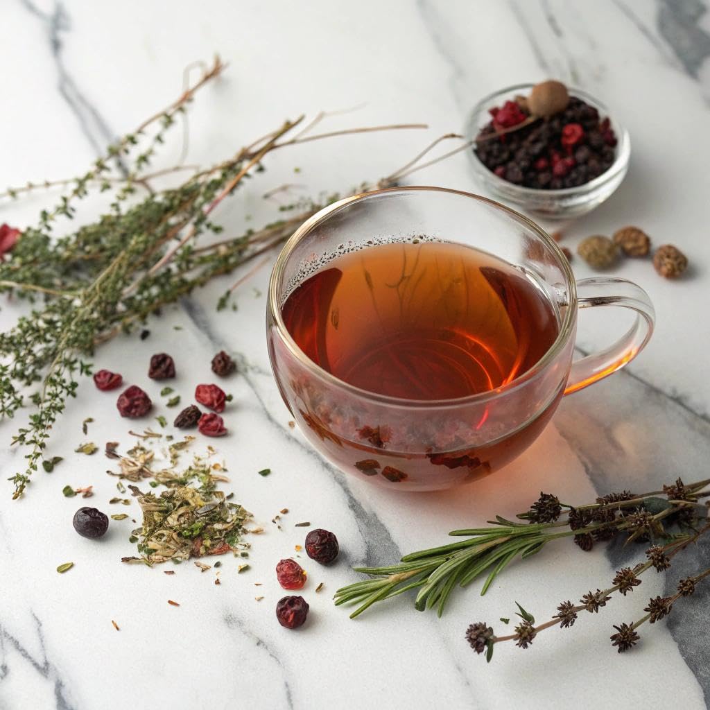 Elephantal Wellness Premium Well Balanced Herbal Tea | Healthy Cortisol, Adaptogenic Stress Energy Support with Ashwagandha, Goji, Reishi, Holy Basil