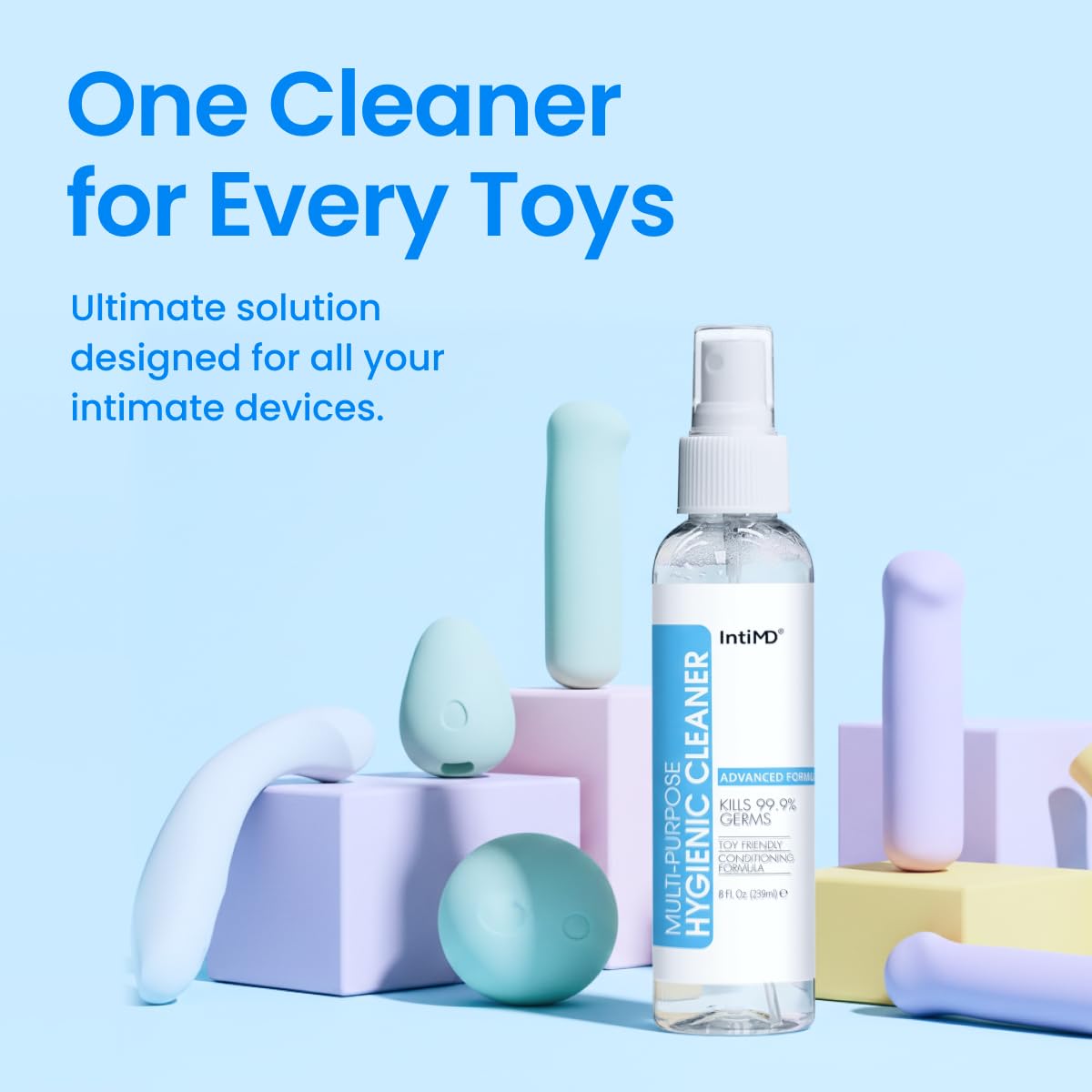 IntiMD Multi-Purpose Hygienic Cleaner Advanced Pro-Skin Formula Toy Friendly Conditioning Formula