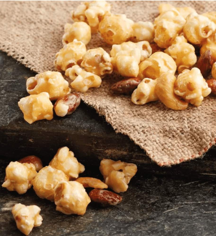 Harry and David Gourmet Moose Munch Classic Caramel Premium Popcorn with Almonds and Cashews14 Oz.