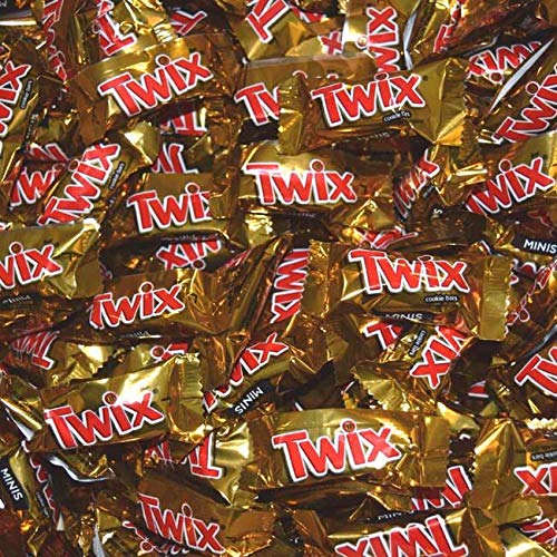 RiverFinn Mar's Chocolate Mini Bite Size Chocolate Candy Variety (Twix, 5 Pounds) Perfect for Gifts, Candy Bowls & Buffets, Easter, Mother's Day