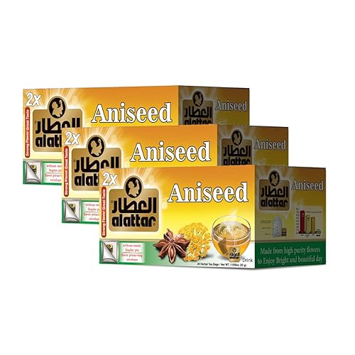AL ATTAR Aniseed Natural Tea Beverages | Assorted Tea Bags - Multiple Flavors | Fruit Tea, Chamomile Teas, Green Tea & More | Caffeine