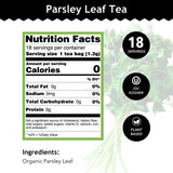 Buddha Teas - Organic Parsley Leaf Tea - Herbal Tea - For Health & Wellbeing - With Antioxidants & Minerals - Clean Ingredients - Caffeine Free - OU