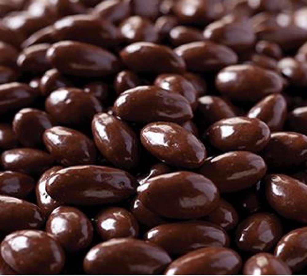 Sugar Free Dark Chocolate Covered Almonds by Its Delish, 1 lb (16 Oz Bag) Kosher Parve and Vegan Semisweet Chocolate