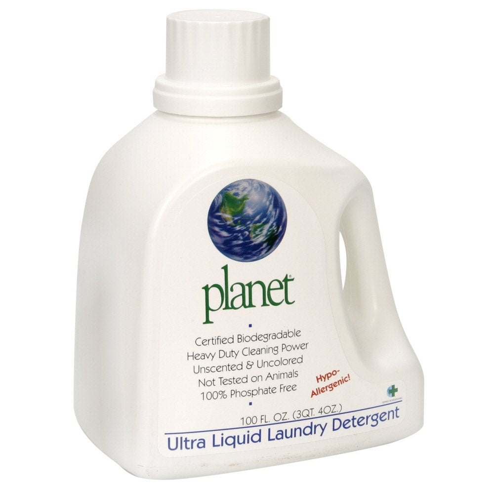 Planet Ultra Liquid Laundry Detergent, 100 Fluid-Ounce Bottles (Pack of 4)