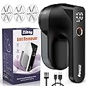 Fabric Shaver - Ziitty Lint Remover for Clothes, Sweater Defuzzer with LCD Display, 3-Speeds, 6-Blade, Type-C Rechargeable, Sweater Shaver to Remove