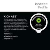 Kicking Horse Coffee, Kick Ass, Single Serve Keurig K-Cup Pods, Dark Roast Coffee, 10-Count Box
