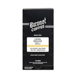 Baronet Coffee Pods [Crème Brulee-54 Pods] Flavored Single Cup Use, Like Senseo [3 Boxes of 18 Single Serve 10 Gram] Regular Strength, Medium Roast