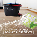 O-Cedar PACS Hard Floor Cleaner, Crisp Citrus Scent 10 Count (1-Pack) | Made with Naturally-Derived Ingredients | Safe to Use on All Hard Floors |