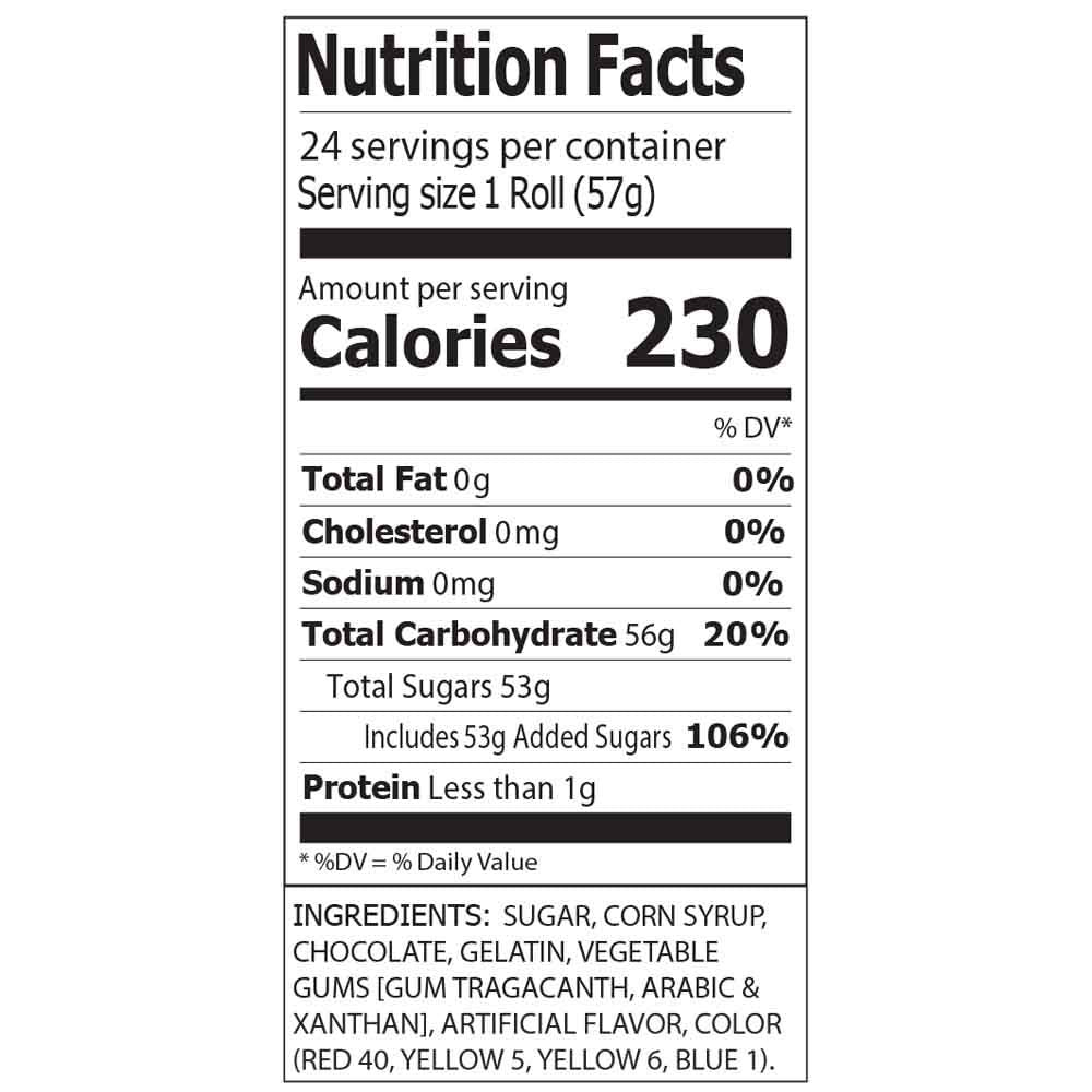 Necco Wafers, Chocolate Wafers Display Pack - Single Flavor Tray, Classic Chocolate Taste, Vintage Candy in Bulk Box - 2-Ounce Rolls (Pack of 24)