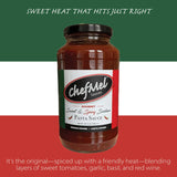 ChefMel’s Spicy Sicilian-Style Pasta Sauce - Bold & Sweet Marinara with a Fiery Chili Kick - Handcrafted Italian Tomato Sauce - Gluten-Free - Gourmet